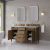 James Martin Vanities Brittany 60" Free Standing Double Basin Poplar Wood Vanity Set with Stone Composite Top and Rectangular Sinks