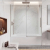 Segovia Frameless Single Sliding Tub Door W60" x H78",Ultra Clear 3/8" Glass, Brushed Nickel Hardware