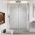 Segovia Frameless Single Sliding Shower Door W60" x H78",Ultra Clear 3/8" Glass, Brushed Nickel Hardware