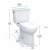 TOTO Drake 1.28 GPF Two Piece Elongated Toilet with Left Hand Lever - Seat Included