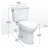 TOTO Drake 1.28 GPF Two Piece Elongated Chair Height Toilet with Left Hand Lever - Seat Included