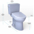TOTO Drake 1.28 GPF Two Piece Elongated Chair Height Toilet with Washlet+ S7 Heated Bidet Seat, Tornado Flush, CEFIONTECT, EWATER+, PREMIST and Night Light