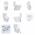 TOTO Aquia IV 0.9 / 1.28 GPF Dual Flush Two Piece Elongated Chair Height Toilet with Washlet+ S7A Auto Open / Flush Bidet Seat and Push Button FlushTOTO Aquia IV 0.9 / 1.28 GPF Dual Flush Two Piece Elongated Chair Height Toilet with Washlet+ S7A Auto Open / Flush Bidet Seat and Push Button Flush