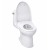 TOTO UltraMax II 1 GPF One Piece Elongated Chair Height Toilet with Washlet+ S7 Bidet Seat, Tornado Flush, CEFIONTECT Glaze, EWATER+, PREMIST, and Light