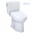 TOTO Drake 1.28 GPF Two Piece Elongated Toilet with Washlet+ S7 Heated Bidet Seat, Tornado Flush, CEFIONTECT Glaze, EWATER+, PREMIST, and Night Light