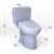 TOTO Drake 1.28 GPF Two Piece Elongated Toilet with Washlet+ S7 Heated Bidet Seat, Tornado Flush, CEFIONTECT Glaze, EWATER+, PREMIST, and Night Light