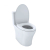 TOTO Aquia IV 0.9 / 1.28 GPF Dual Flush Two Piece Elongated Chair Height Toilet with Left Hand Lever - Seat Included