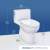 Toto MS672124CEFG#01 Redington 1.28 GPF One-Piece Elongated Universal Height Toilet with CEFIONTECT and SS124 SoftClose® Seat in Cotton White