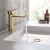 Grohe 23794GNA LINEARE Single Hole Single-Handle S-Size Bathroom Faucet, 1.2 GPM (4.5 L/min) Brushed Cool Sunrise