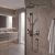 Grohe Timeless 29430A00 2-Handle Pressure Balance Rainshower Bundle With Handshoer And Headshower Hard Graphite