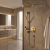 Grohe Timeless 29430GN0 2-Handle Pressure Balance Rainshower Bundle With Handshower And Headshower Brushed Cool Sunrise