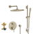 Grohe Timeless 29430EN0 2-Handle Pressure Balance Rainshower Bundle Brushed Nickel Finish