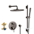 Grohe Timeless 29430A00 2-Handle Pressure Balance Rainshower Bundle With Handshoer And Headshower Hard Graphite