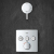 Grohe Grohtherm Three Function Thermostatic Valve Trim Only with Four Knob / Push Button Handles, Integrated Diverter, and Volume Control - Less Rough In