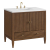 James Martin Vanities Myrrin 36" Single Basin Wood Vanity Set with 3cm White Zeus Silestone Quartz Vanity Top, Rectangular Sink and Electrical Outlet - 8" Faucet Centers