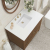 James Martin Vanities Myrrin 36" Single Basin Wood Vanity Set with 3cm White Zeus Silestone Quartz Vanity Top, Rectangular Sink and Electrical Outlet - 8" Faucet Centers
