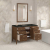 James Martin Vanities Myrrin 48 in. Free Standing Single Basin Hardwood Vanity Set with Solid Surface Top, Rectangular Sink, USB Port(s), and Electrical Outlet(s)