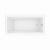 MAAX Rubix 6030 Acrylic Alcove Right-Hand Drain Bathtub in White
