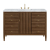 James Martin Vanities Myrrin 48" Single Basin Wood Vanity Set with 3cm Carrara White Marble Vanity Top, Rectangular Sink, USB Port and Electrical Outlet - 8" Faucet Centers