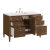 James Martin Vanities Myrrin 48" Single Basin Wood Vanity Set with 3cm White Zeus Silestone Quartz Vanity Top, Rectangular Sink and Electrical Outlet - 8" Faucet Centers