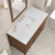 James Martin Vanities Myrrin 48" Single Basin Wood Vanity Set with 3cm White Zeus Silestone Quartz Vanity Top, Rectangular Sink and Electrical Outlet - 8" Faucet Centers