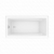 MAAX Rubix 6030 Acrylic Alcove Left-Hand Drain Bathtub in White