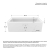 Maax Rubix 6632 Bath Tub 66"L x 32"W x 18"H for Above the Floor Rough with Left Hand Drain