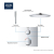 Grohe Grohtherm Thermostatic Valve Trim Only with Dual Lever Handles and Volume Control - Less Rough In 24111EN0