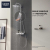 Grohe Euphoria SmartControl Thermostatic Shower System with Slide Bar, Hose, and Valve Trim - Less Hand Shower and Shower Head 26511000