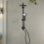 Grohe Retro-Fit 1.75 GPM Shower System with Single Function Rain Shower Head, Slide Bar, Multi Function Hand Shower, and 17-3/4" Swivel Shower Arm 261232431