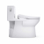 TOTO Redington 1.28 GPF One Piece Elongated Toilet with Left Hand Lever - Bidet Seat Included  MW6724736CEFG#01