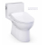 TOTO Redington 1.28 GPF One Piece Elongated Toilet with Left Hand Lever - Bidet Seat Included  MW6724736CEFG#01