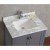 30" Solid Wood Double Bathroom Vanity in Charcoal Grey HM-13001-30-WMSQ-CG