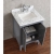 Martin 24" Solid Wood Single Bathroom Vanity in Charcoal Grey HM-001-24-WMSQ-CG