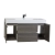 47.25"  Wall Mount Contemporary Bathroom Vanity  Oak RS-R1200-OAK