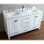 Vincent 60" Solid Wood Double Bathroom Vanity in White HM-13001-60-WMSQ-WT