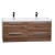 47" Wall Mounted Modern Double Bathroom Vanity in Walnut TN-T1200D-WN