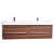 Andria 71" Contemporary Double Wall Mounted Teak TN-M1810-TK