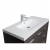 39.5" Modern Bathroom Vanity Glossy White Finish Optional Mirror RS-L1000-HGW