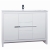 CBI Enna 48 Inch Modern Bathroom Vanity High Gloss White TN-LA1200HGW