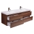 Buy Angela 63 Inch Wall-Mount Bathroom Double Vanity in Walnut TN-AG1600-WN  - Conceptbaths.com Free Shipping