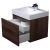 22.75" Modern Single Bathroom Vanity with Nested Drawer - Walnut TN-A600-WN