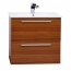 Nola 24.25" Wall-Mount Modern Bathroom Vanity Teak TN-T600C-TK