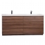 CBI Edison 70.8 Inch Double Modern Bathroom Vanity Walnut TN-ED1800D-WN