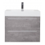 27" Wall Mounted Bathroom Vanity, Cement Grey