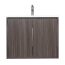 Alisson 27.6" Wall-Mount Bathroom Vanity, Char Oak