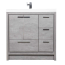 CBI Enna 36  Inch Modern Bathroom Vanity Cemeng Grey, TN-LA900R-CG