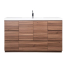 CBI Edison 60 Inch Single Modern Bathroom Vanity Walnut TN-ED1500S-WN