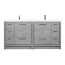 Enna 72" Free Standing Bath Vanity with Double Sink, Cement Grey