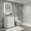 Buy Edison 29.5 Inch Single Bathroom Vanity Set in High Gloss White TN-ED750-HGW  - Conceptbaths.com
